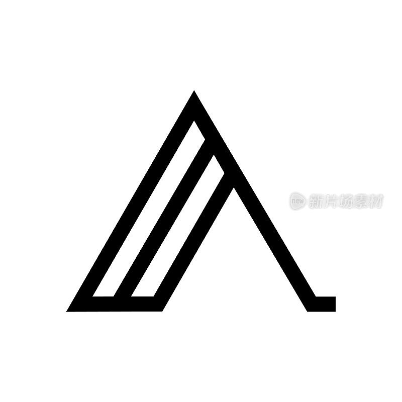 A Logo风格形状